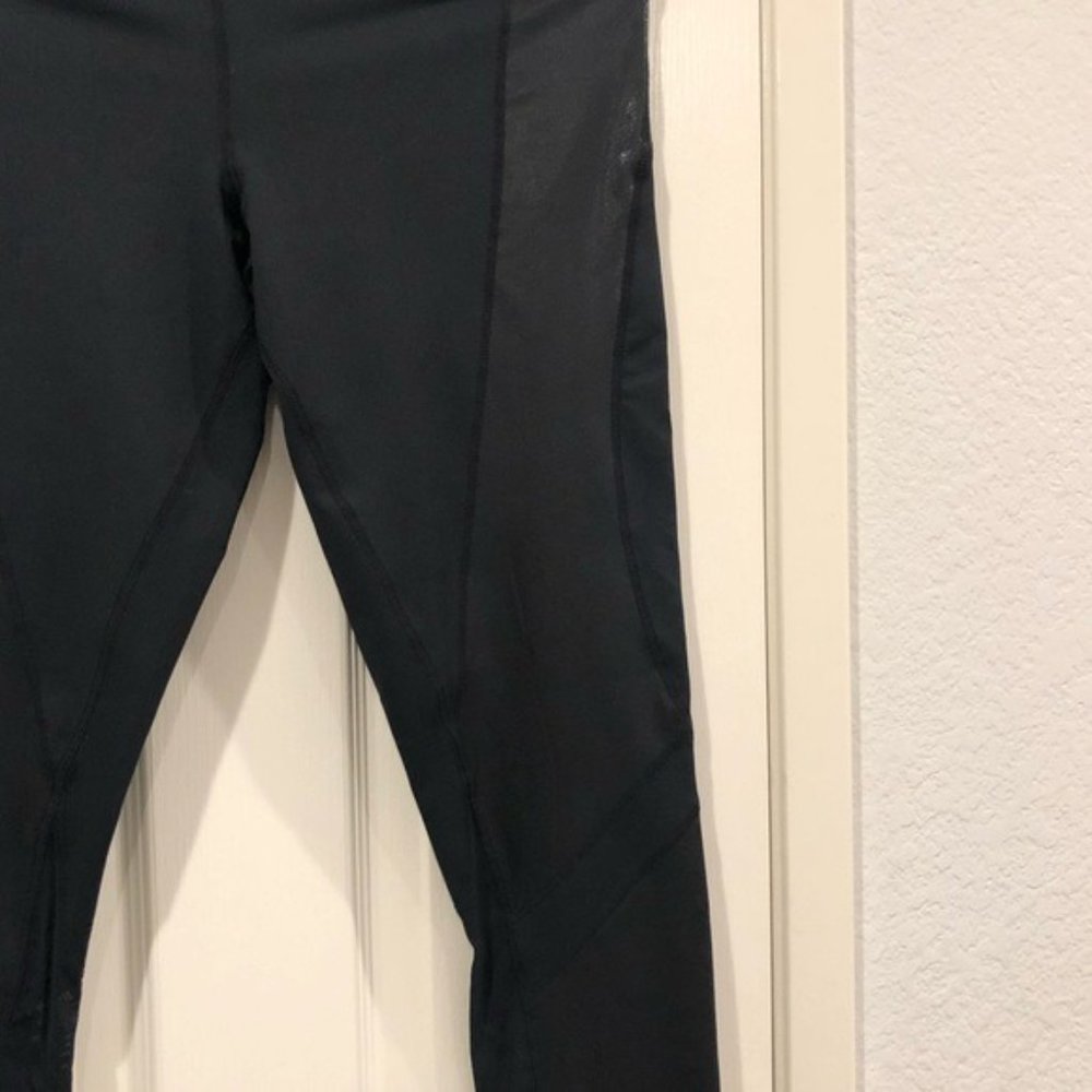 Zella Lived In Panel Coated Leggings Black Mesh Large - Picture 8 of 16
